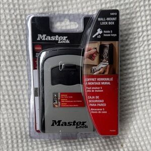 Wall-Mount Lock Box - Black and Gray - Model: 5401D